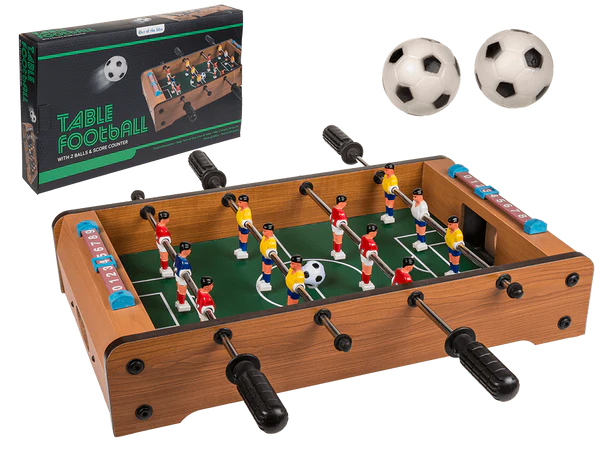 [OOTB-63/3014] Holz-Tischfußballspiel, Kicker, ca. 51 x 31 cm,