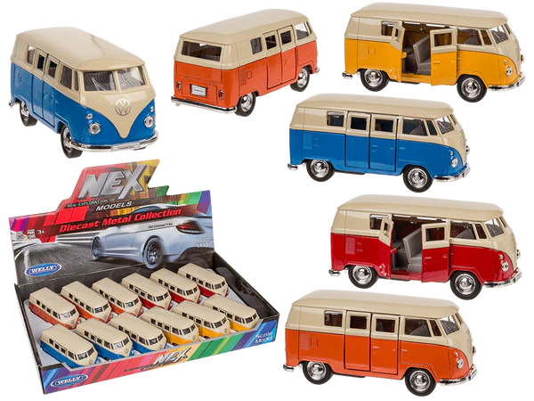 [OOTB-56/0041] Modellauto mit Rückziehmotor, VW T1 Bus 1963,