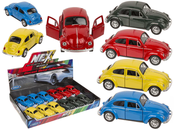 Modellauto mit Rückziehmotor, VW Käfer 1960,