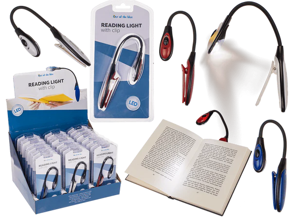 [OOTB-57/9603] Leseleuchte mit 2 LED (inkl. Batterien) ca. 16 cm,