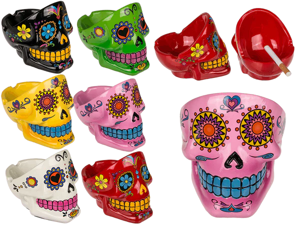 [OOTB-78/5995] Aschenbecher, Coloured Skull II, ca. 12 cm,