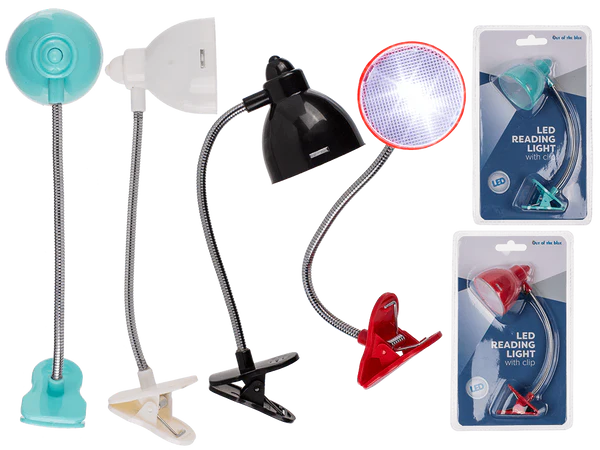 [OOTB-57/9626] Leseleuchte mit 2 LED (inkl. Batterien) ca. 17 cm,