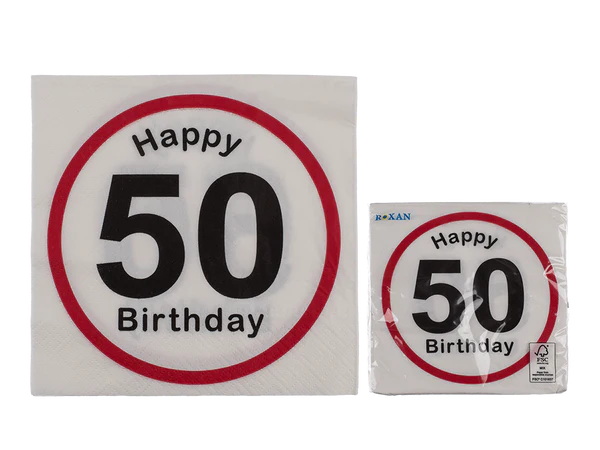 [OOTB-145133] Papier-Servietten, Happy Birthday - 50,