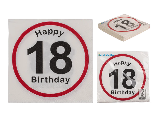 [OOTB-145138] Papier-Servietten, Happy Birthday - 18,