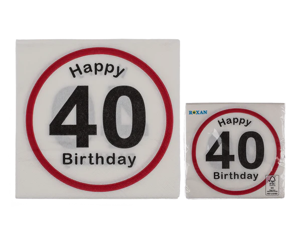 Papier-Servietten, Happy Birthday - 40,