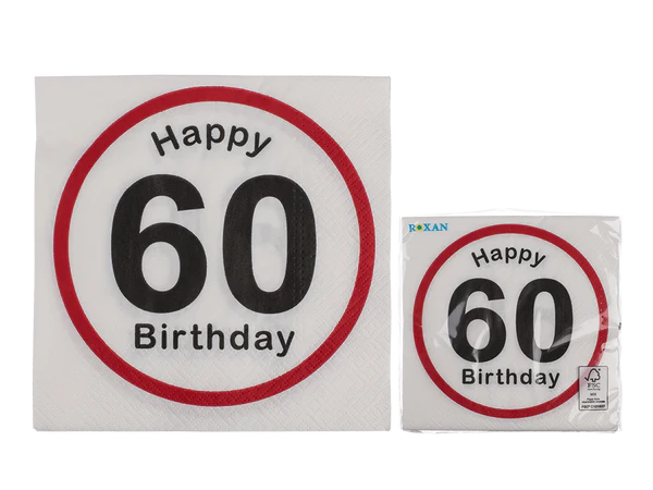 [OOTB-145149] Papier-Servietten, Happy Birthday - 60,
