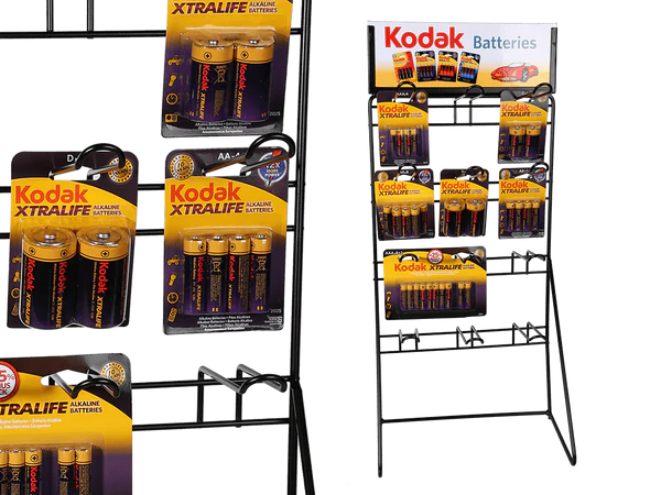 [OOTB-96/2100] Metall-Displayständer für Kodak-Batterien