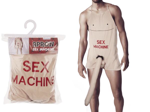 [OOTB-14/2022] Schürze mit Plüsch-Penis, Sex Machine,