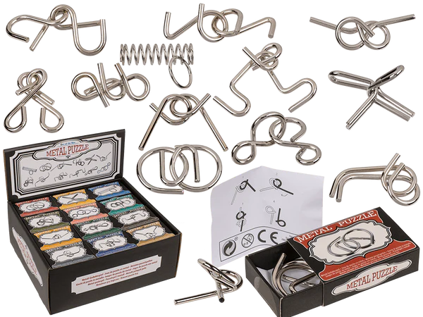 [OOTB-76/8044] Metall-Geduldsspiel, Mini, ca. 7 cm,