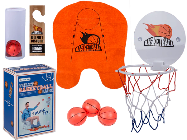 [OOTB-59/1961] Toiletten-Basketball-Set, 7-teilig, ca. 26 cm,