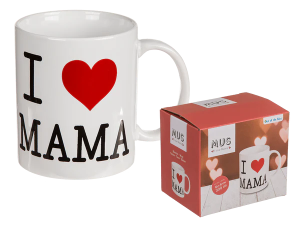 [OOTB-78/8235] Becher, I love Mama, ca. 10 x 8 cm,