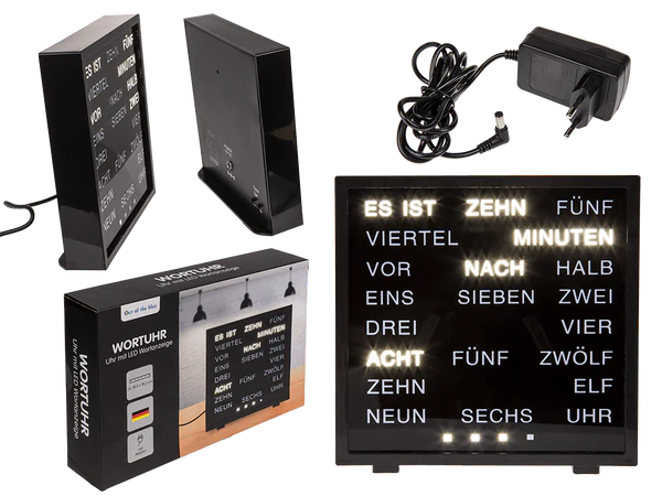 [OOTB-79/3263] Uhr mit deutscher Wort-Anzeige,