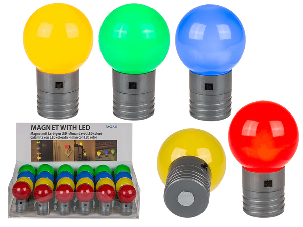 [OOTB-101485] Leuchte, Bunte Kugel, mit Magnet & LED