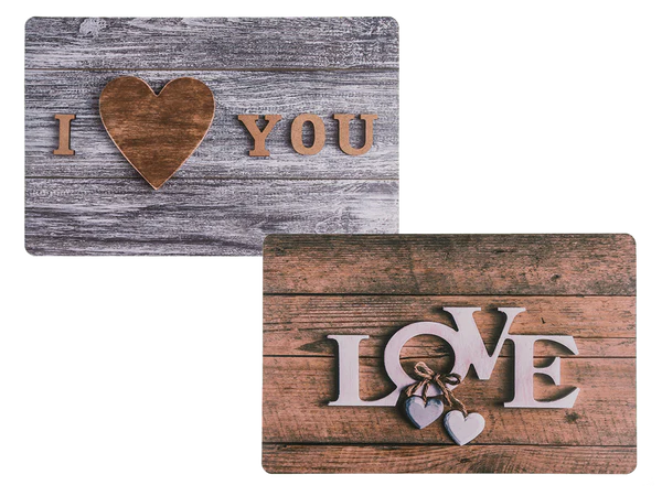[OOTB-145044] Tischset, Love & I love You sortiert,
