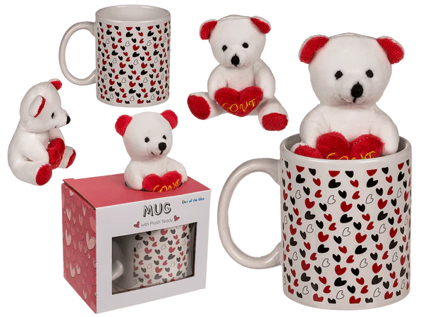 [OOTB-144265] Weißer Becher mit kleinen Herzchen &