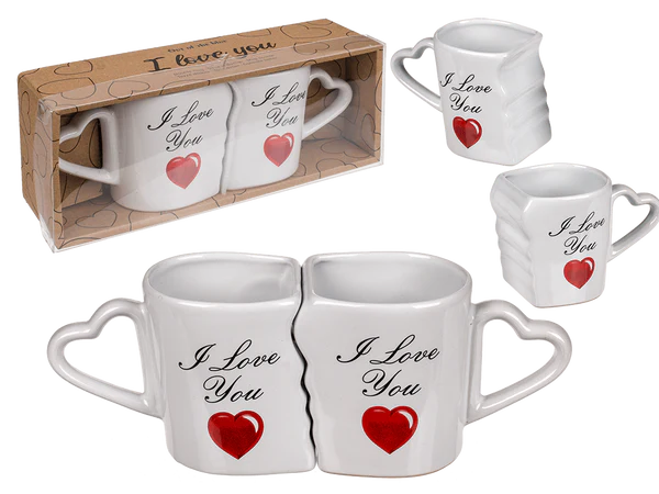 [OOTB-101885] Doppel-Becher, I love you, 8,5 x 9 cm,