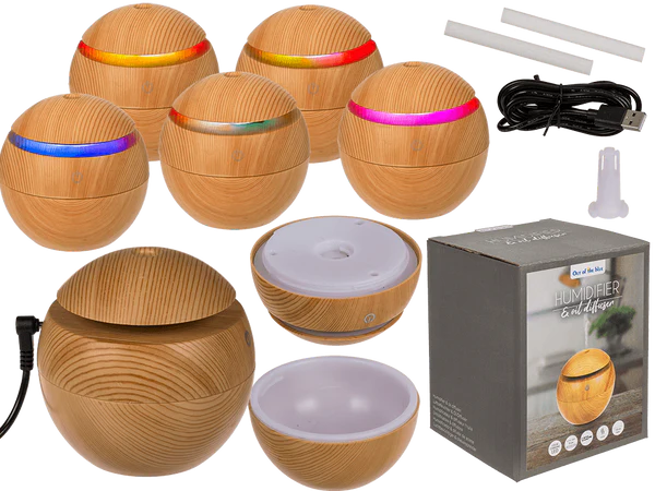 [OOTB-76/3398] Luftbefeuchter/Öl-Diffuser, Wooden Optic I,