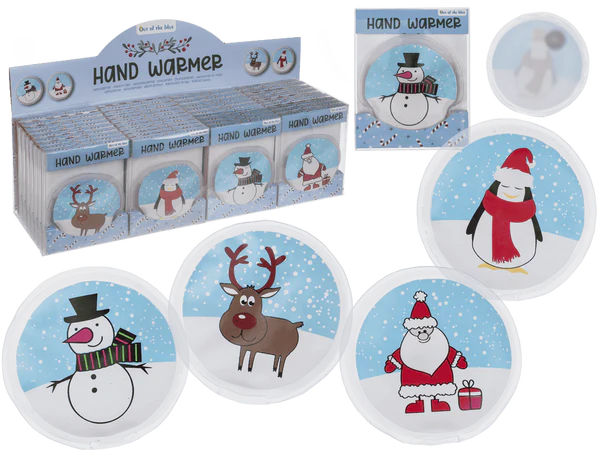 Runder Handwärmer, Weihnachtsmann, Pinguin,