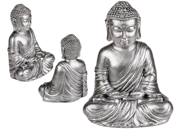 Sitzende Deko-Figur, Buddha, ca. 14 x 11 cm,