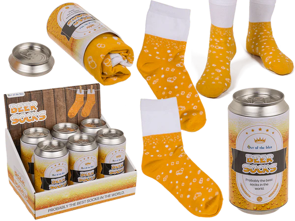 Socken, Bier, Einheitsgröße, 76% Baumwolle,