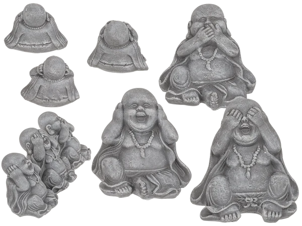 Sitzende Deko-Figur, Buddha (nichts böses sehen,
