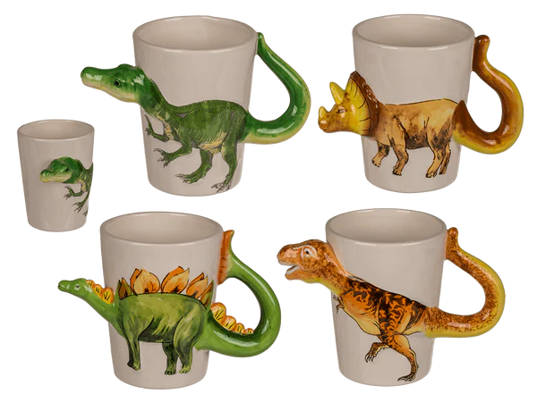 Becher, Dinosaurier, ca. 15 x 8 cm,