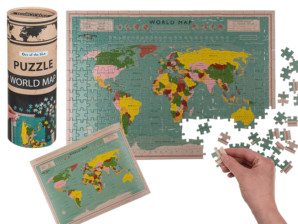 [OOTB-76/6084] Puzzle, Weltkarte, 300-teilig, ca. 50 x 35 cm,