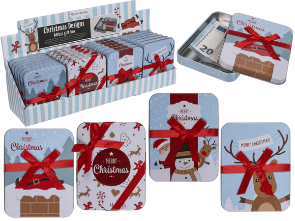 [OOTB-62/0847] Metall-Geschenkdose, Merry Christmas,