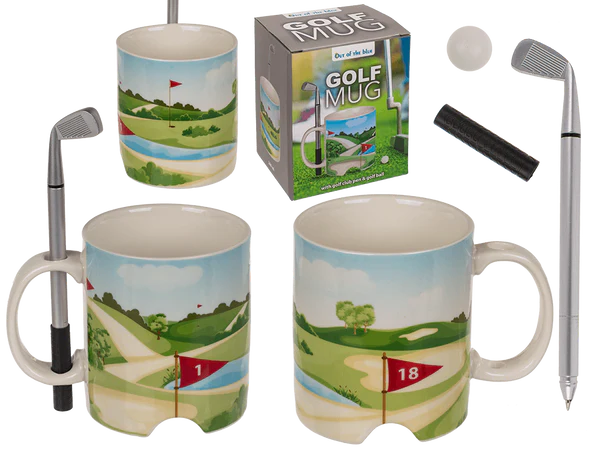 [OOTB-78/8345] Becher, Golfplatz, mit Kugelschreiber