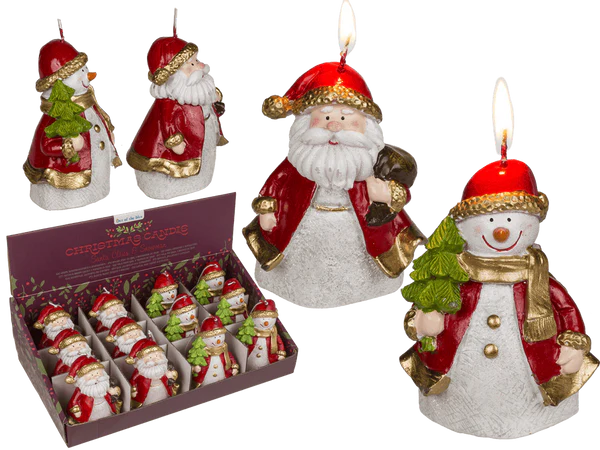 [OOTB-950113] Kerze, Weihnachtsmann & Schneemann sortiert,