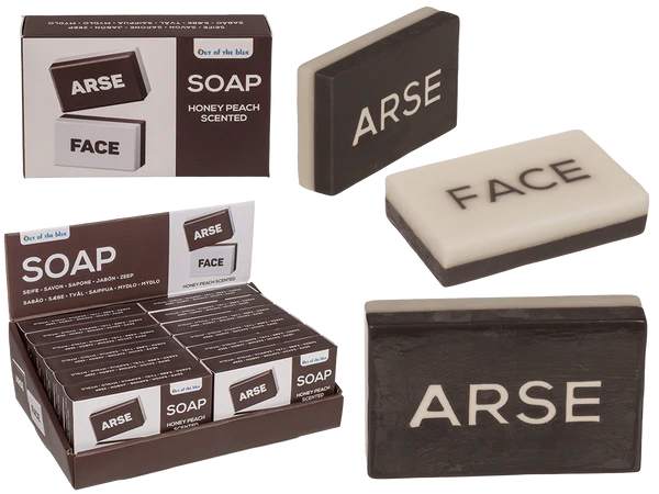 [OOTB-10/5048] Seife, Arse-Face, ca. 150 g, mit Pfirsichduft,
