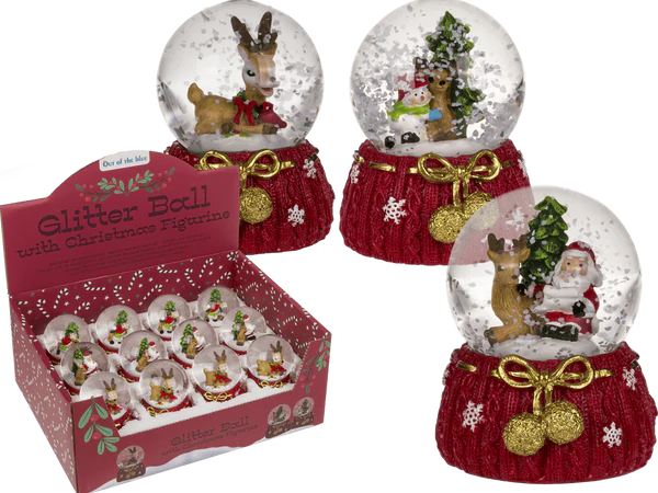 [OOTB-950141] Schneekugel, Rentier & Weihnachtsmann,