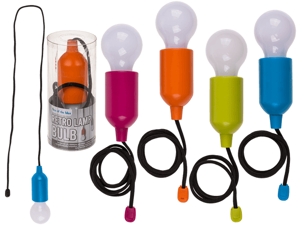 [OOTB-57/9831] Leuchte mit LED, Glühbirne, mit Schnur, ca. 15 cm,
