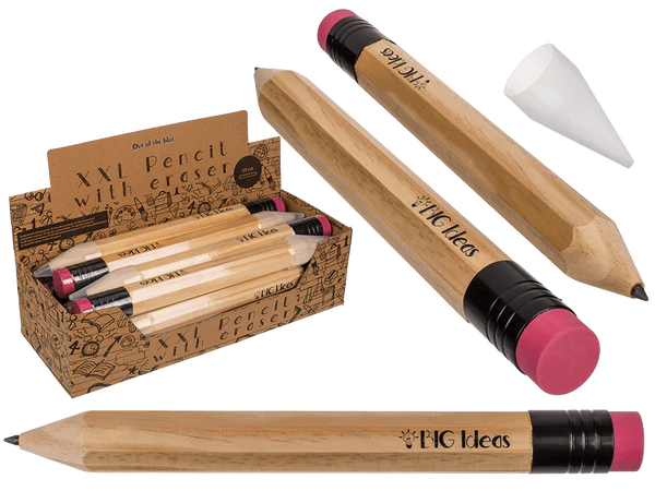 Jumbo-Bleistift mit Radiergummi, Big Ideas,