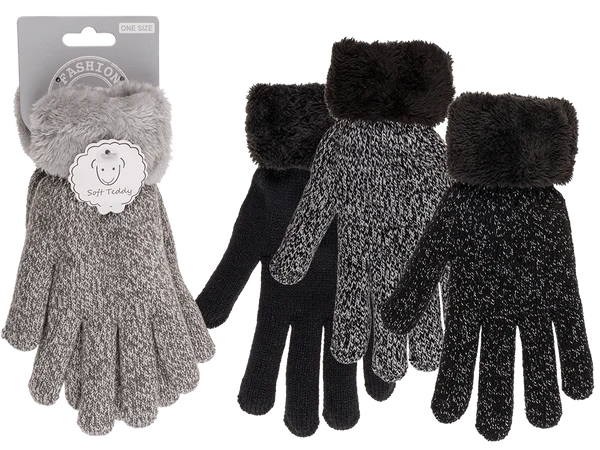 [OOTB-02/3101] Kuschel-Handschuhe, Dark Moments, Einheitsgröße,