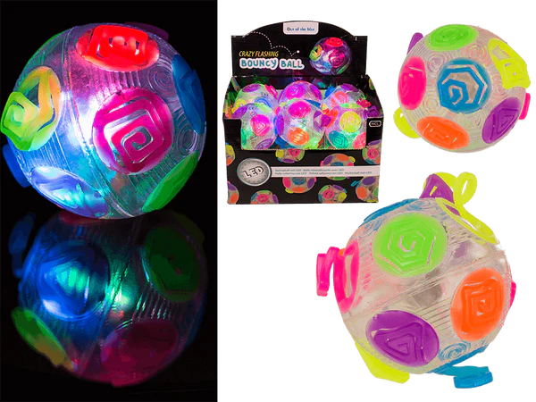 [OOTB-12/0869] Springball, Crazy Flashing, Regenbogen, ca. 8 cm,