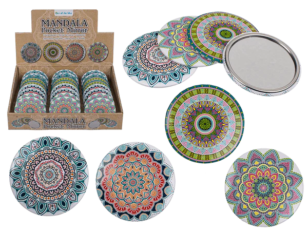 [OOTB-190422] Taschenspiegel, Mandala, ca. 7 cm,