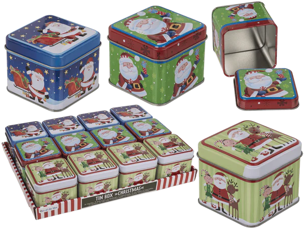 [OOTB-946253] Quadratische Metall-Box, Christmas,