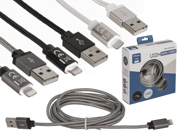 [OOTB-57/9262] USB-Ladekabel für iPhone, ca. 2 m,