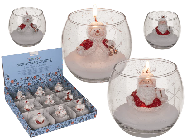 [OOTB-950137] Kerze im Glas, Schneemann & Weihnachtsmann