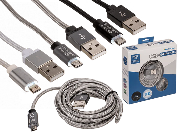 USB-Ladekabel für Mirco-USB, ca. 2 m,