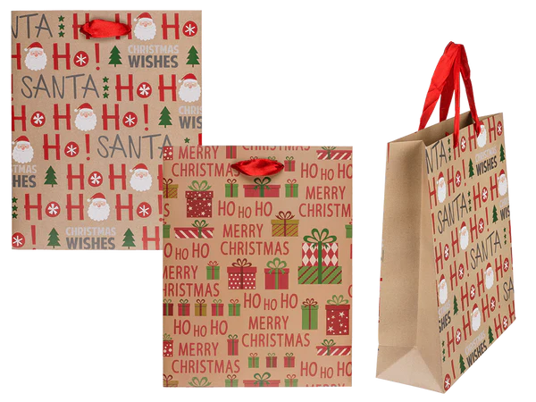 [OOTB-960196] Papier-Geschenktüte, Ho Ho Ho,