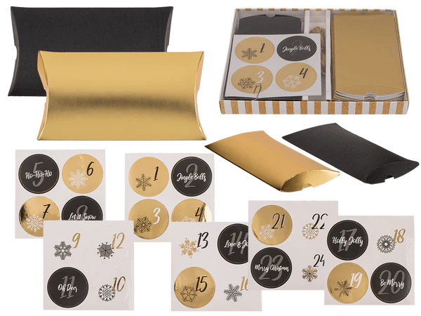 [OOTB-946265] Schwarz/goldener Adventskalender,