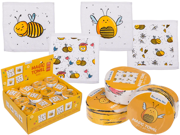 [OOTB-31/3099] Magisches Baumwoll-Handtuch, Bienen,
