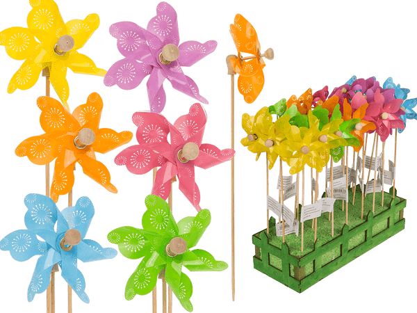 [OOTB-137248] Bunte Windmühle mit ausgestanztem Muster,