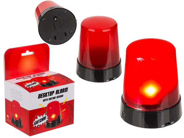 [OOTB-57/0098] Desktop-Alarm mit Bewegungssensor, ca. 10,5 cm,