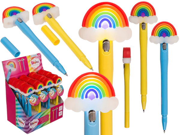 Kugelschreiber, Regenbogen mit LED