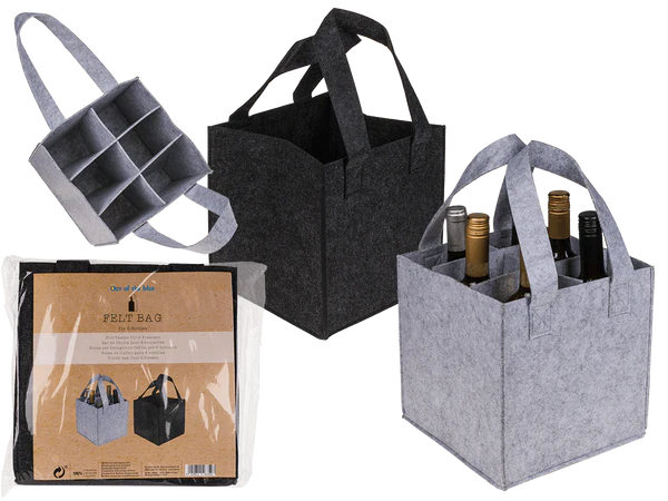 [OOTB-144387] Filz-Tasche für 6 Flaschen,