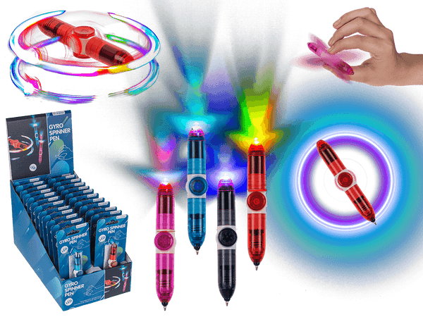 [OOTB-29/2888] Kugelschreiber, Gyro Spinner mit LED