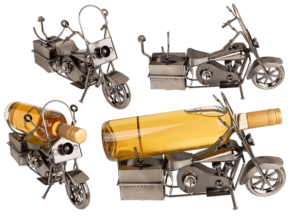 [OOTB-71/3303] Metall-Flaschenhalter, Motorrad III,